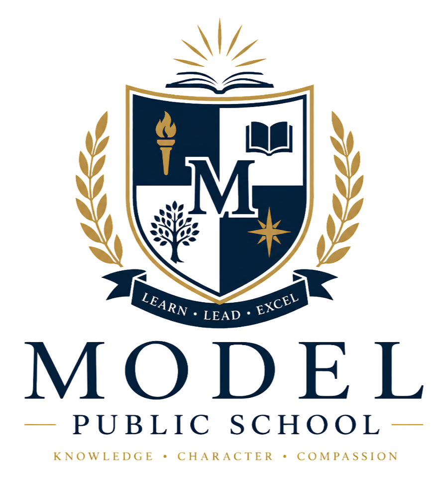 Model Public School crest